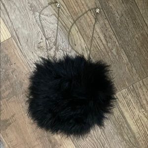Small handbag back fur